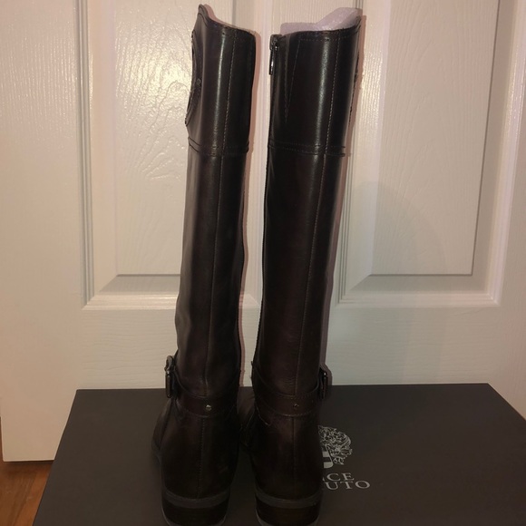 Vince Camuto Chocolate Brown Phillie Boots Size 8 - Picture 6 of 7